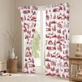 thumbnail image 2 of Homewish Teens Merry Christmas Blackout Curtains Set of 2 (52x84 Each), Christmas Reindeer Animal Window Curtains, Cartoon Xmas Tree Curtains and Drapes, Living Room Curtains Decor, 2 of 6