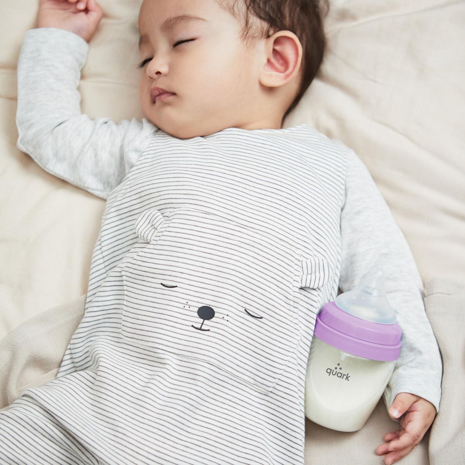 Quark - BuubiBottle MINI Biberon pour Bébé - Violet