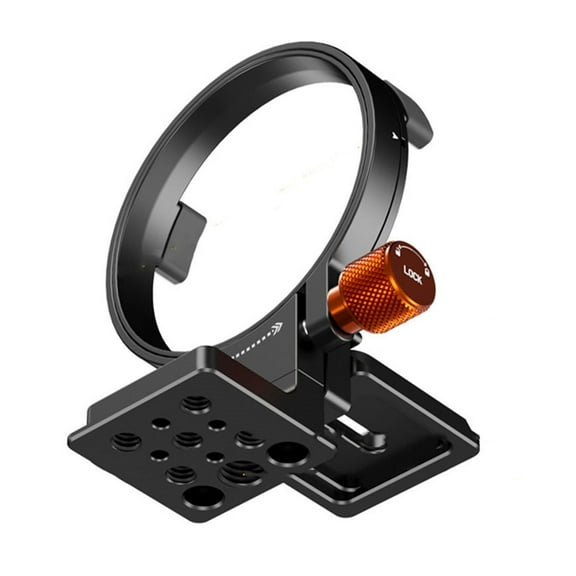 Tripod Mount Lens Collar for DSLR Mount Lens Rotatable Horizontal-To-Vertical Quick Release Plate Adjustable Rotation