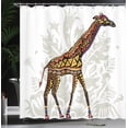 thumbnail image 4 of Ambesonne Giraffe Shower Curtain, Animal Ethnic, 69"Wx84"L, Multicolor, 4 of 5