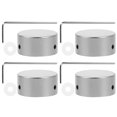thumbnail image 4 of 1 Set Metal Guitar Effect Pedal Footswitch Topper Effect Foot Nail Caps Metal Pedal Protection Cap, 4 of 7