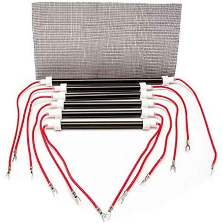 

Set of 6 Heating Element Bulbs + Free Filter for Edenpure Models Gen3 1000 1000XL Infrared Heaters and More