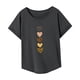 thumbnail image 4 of Camiseta para Mujer Verano Mujer Cuello Redondo Manga Corta Top para Viajes en la Playa XL, 4 of 7