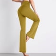 thumbnail image 4 of DHFJKG High Waisted Flare Yoga Pants Women Bootcut Leggings Stretchy Soft Workout Athletic Gym Pants, 4 of 6