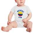 thumbnail image 2 of Newest Colombia National Soccer Team Fan Baby Rompers (White, 0-3 Months), 2 of 5