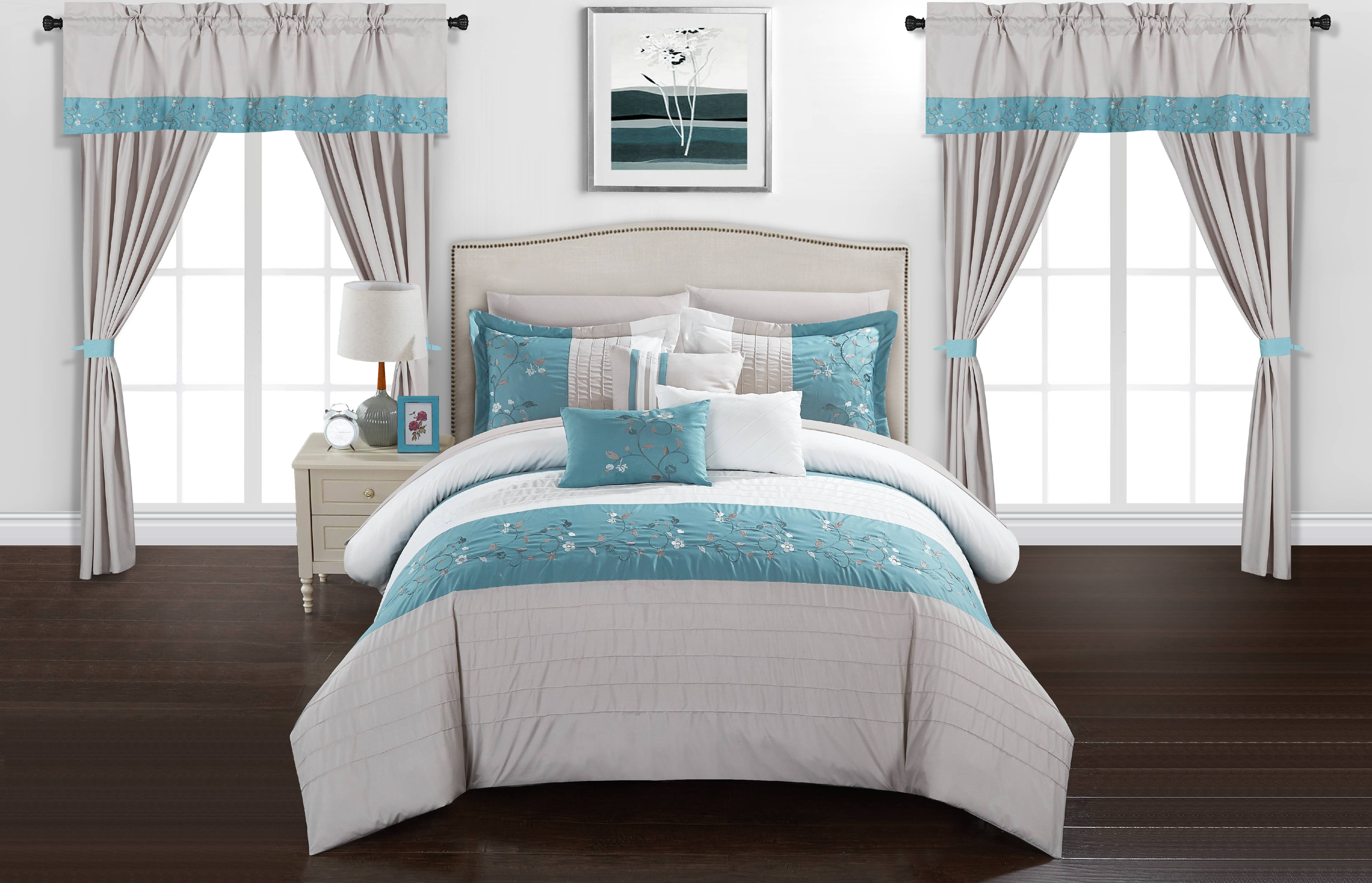 Chic Home Sonjae 20 Piece Bed In A Bag Comforter Set Walmart Com