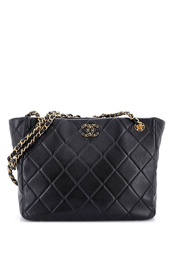 Pre-Owned Chain Infinity Tote Quilted Lambskin Medium By Rebag