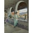 thumbnail image 3 of Josef Kinzel 11x14 Black Modern Framed Museum Art Print Titled - View Over the Roofs, 3 of 5