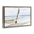 thumbnail image 3 of Stupell Industries Beachside Hammock Coast Brown Framed Floater Canvas Wall Art, design by Noah Bay, 17 x 25, 3 of 9