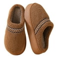 thumbnail image 5 of Yindaity Womens House Slippers Women's Fuzzy House Slippers Suede Fluffy Winter Slipper Cozy Furry Warm Shoes Indoor/Outdoor(Coffee,14.45), 5 of 6