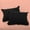 Black, variant on 2 Piece Ruffle Solid Light Pink Pillow Shams, (King 20X36 Pillow Cover), 100% Egyptian Cotton, 800 Thread Count, King Size