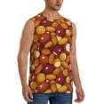 thumbnail image 2 of Daiia Almond Nuts Printed Men's Tank Tops,Casual Soft Sleeveless Gym Muscle Shirts Bodybuilding Tee-3X-Large, 2 of 8