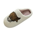 thumbnail image 3 of Leozcaa Slippers for Women Cozy Furry House Slippers Men Cute Warm Indoor Non-Slip Winter Cozy Shoes, 3 of 9