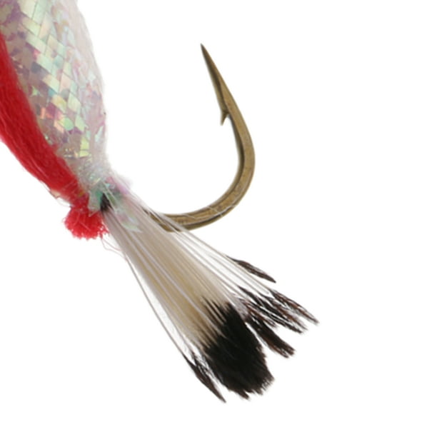 Lipstore Fly Fishing Flies Hand-Tied Wet Sinking Flies Hooks For Bass Salmon Carp Herring Other 1.4inch