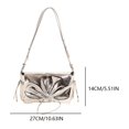 thumbnail image 2 of Bolso Bandolera Con Solapa Lazo Fruncido Y2K para Mujeres Y Niñas, 2 of 9