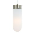thumbnail image 2 of Woodbridge Lighting Tanner 5-Light LED Opal Bullet Cluster Pendant in Brass, 2 of 5