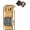Glod, variant on Windproof Lighter with Vintage Watch Jet Flame Torch,Creative Dual Flame Refillable Butane Lighter for Outdoor, Camping, Men's Gifts