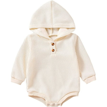 

QWZNDZGR Infant Baby Girls BoysRomper Cotton Linen Bodysuit Long Sleeve Checkerboard Snap Closure Jumpsuit Bubble Onesie Top