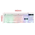 thumbnail image 3 of funtasica GTX300 Colorful RGB LED Illuminated Backlit Gaming Keyboard,USB Wired PC Rainbow white set, 3 of 9