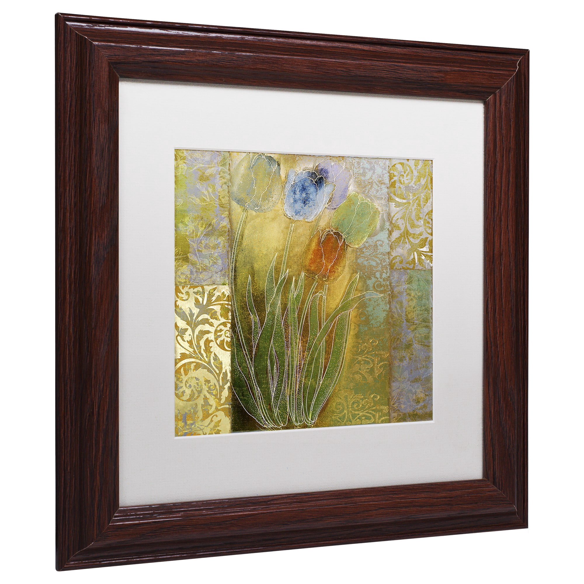 Trademark Fine Art "Emily I" Canvas Art by Color Bakery White Matte, Wood Frame