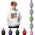 thumbnail image 3 of WOYY 100 Days Of School Hoodie for Toddler Boys Graphic Hooded Sweatshirt, Sizes 2-3T, 3 of 3