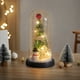 thumbnail image 3 of Árbol de Navidad con bola de nieve LED y luces - Mini adorno de escritorio para casa, oficina y decoración navideña, 3 of 6