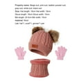 thumbnail image 7 of Dress Choice Kids Winter Beanie Hat Scarf Gloves Set Knit Warm Toddler Winter Fleece Lining Cap Gloves Neck Warmer for Boys Girls, 7 of 7