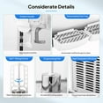 thumbnail image 6 of ROVSUN 9.6 Gal/36L Commercial Beverage Dispenser, 18L X 2 Tanks Cold Drink Commercial Juice Dispenser Stainless Steel with Thermostat Controller for Home Restaurant Bar Party 110V/60HZ, 6 of 16