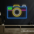 thumbnail image 2 of Glowneon Retro Camera Neon Sign, Photo Studio Led Sign, Bedroom Decor, 2 of 5