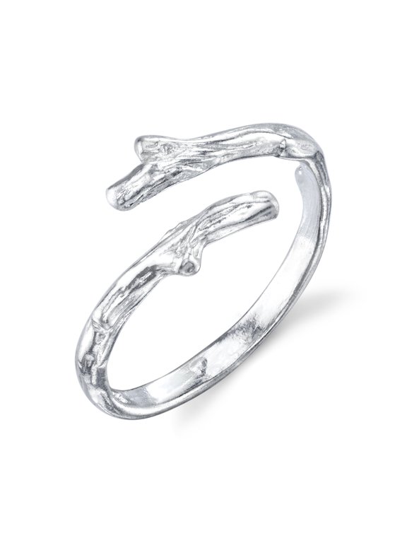Leaf Vine Branch Laurel Ring - 925 Sterling Silver - Adjustable