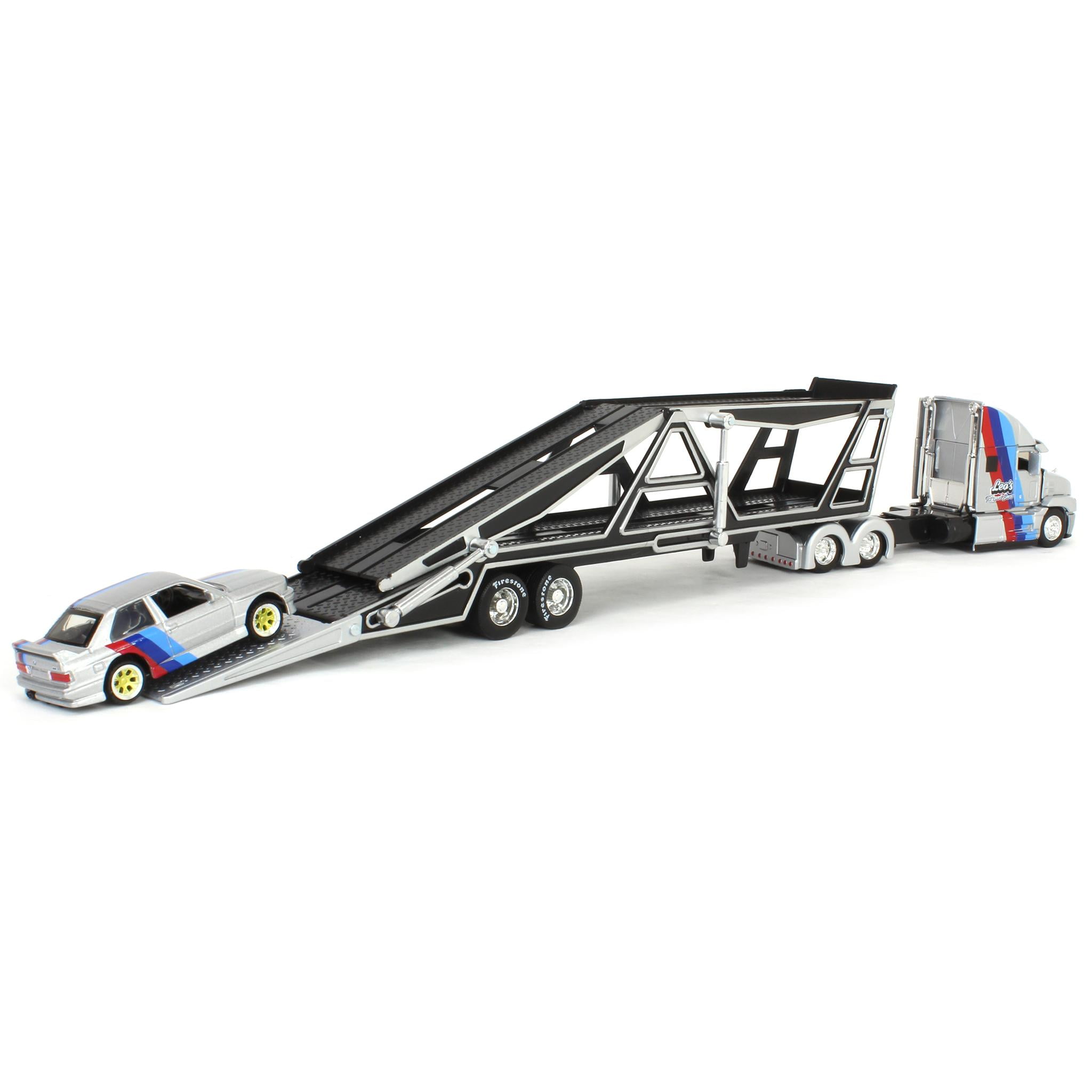 1/64 Mack Anthem Car Carrier with 1988 BMW 3 Series M3, Silver