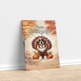 thumbnail image 3 of Happy Thanksgiving Saint Bernard Turkey Costume Pumpkins Autumn Leaves Vertical Matte Canvas Poster St Dog Lover Wall Art Home Decor - 130144, 3 of 5