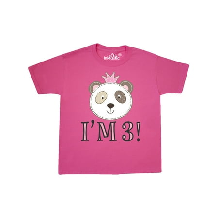 

Inktastic 3rd Birthday Panda 3 Year Old Girl Youth T-Shirt