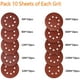 thumbnail image 2 of Juego de 100 discos de lija de 125 mm con velcro: papel de lija redondo de 8 agujeros, juego de hojas de lija para amoladora angular para madera, metal, pintura, plástico Xemadio WLJ-0544, 2 of 5