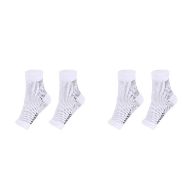 Decodeary 2a Of Compression Socks For Ankles Brace Wide Application And Comfortable white S/M 2Set