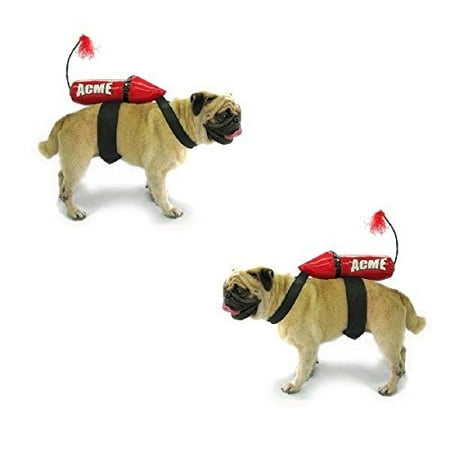 Dog Costume - ACME ROCKET COSTUMES for DOGS Dress Your Dog Like Wile E. Coyote(xLarge)