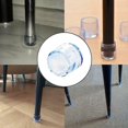 thumbnail image 2 of Juego de protectores de suelo transparentes para patas de sillas y mesas, 2 of 3