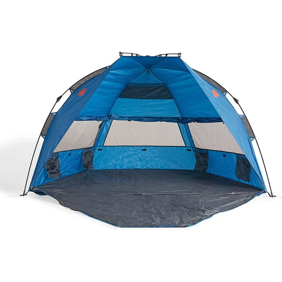 OMNICORE DESIGNS SunbusterXL4 Instant 4 Person Easy Set Up Sun Shelter - Blue