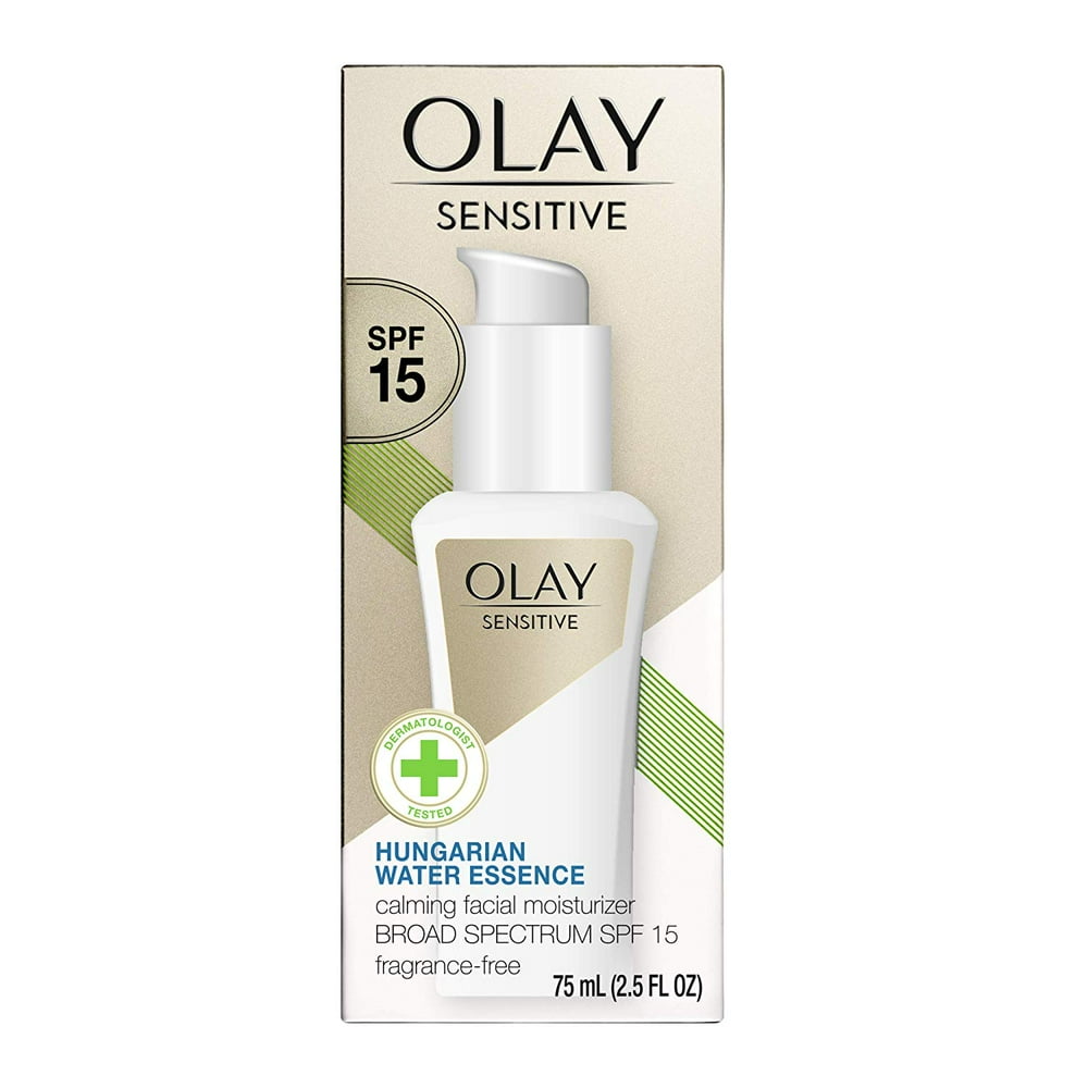Olay Sensitive with Sunscreen, SPF 15, FragranceFree, 2.5 fl oz
