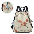 thumbnail image 5 of FORMRS Women's Travel Backpack Purse Anti-Theft Hidden Pockets Casual Shoulder Bag, Light Red Flowers, 5 of 7