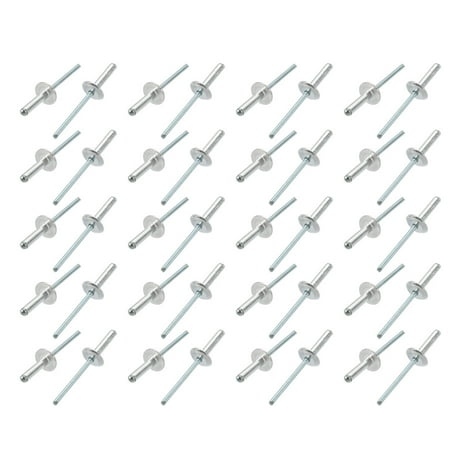 

Tasharina 40 Pcs 4mm x 16mm Aluminum Open End Large Flange Blind Rivets