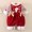 Red, variant on Baby Girl Gifts Young 2-24Months Christmas Jumpsuit Hooded Fleece Rompers Infant Thick Snowsuit Winter Warm Outerwear Outfits Girls Winter Coats on Clearance