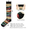 thumbnail image 3 of FORMRS Womens Knee High Socks Casual Long Thick Travel Daily Wear, 2 Pairs, Artistic Desert Pattern, 3 of 6
