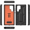 thumbnail image 3 of CaseBorne ArmadilloTek V Case for Samsung [Galaxy S22 Ultra 5G] with Kickstand Full-Body Multi-Layer Rugged - Black, 3 of 6