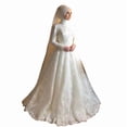 thumbnail image 5 of Robe de Mariée Blanche à Manches Longues, 5 of 5