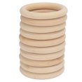 thumbnail image 5 of 10 Uds anillos de madera Color Original Simple sensación cómoda anillos de madera Natural para Decoración, 5 of 5