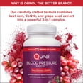 thumbnail image 4 of Qunol Blood Pressure Support, 3 in 1 Beets + CoQ10 + Grape Seed Extract, Beet Root Capsules that Supports Healthy Blood Circulation & Heart Healthy Energy, 60 Count, 4 of 14