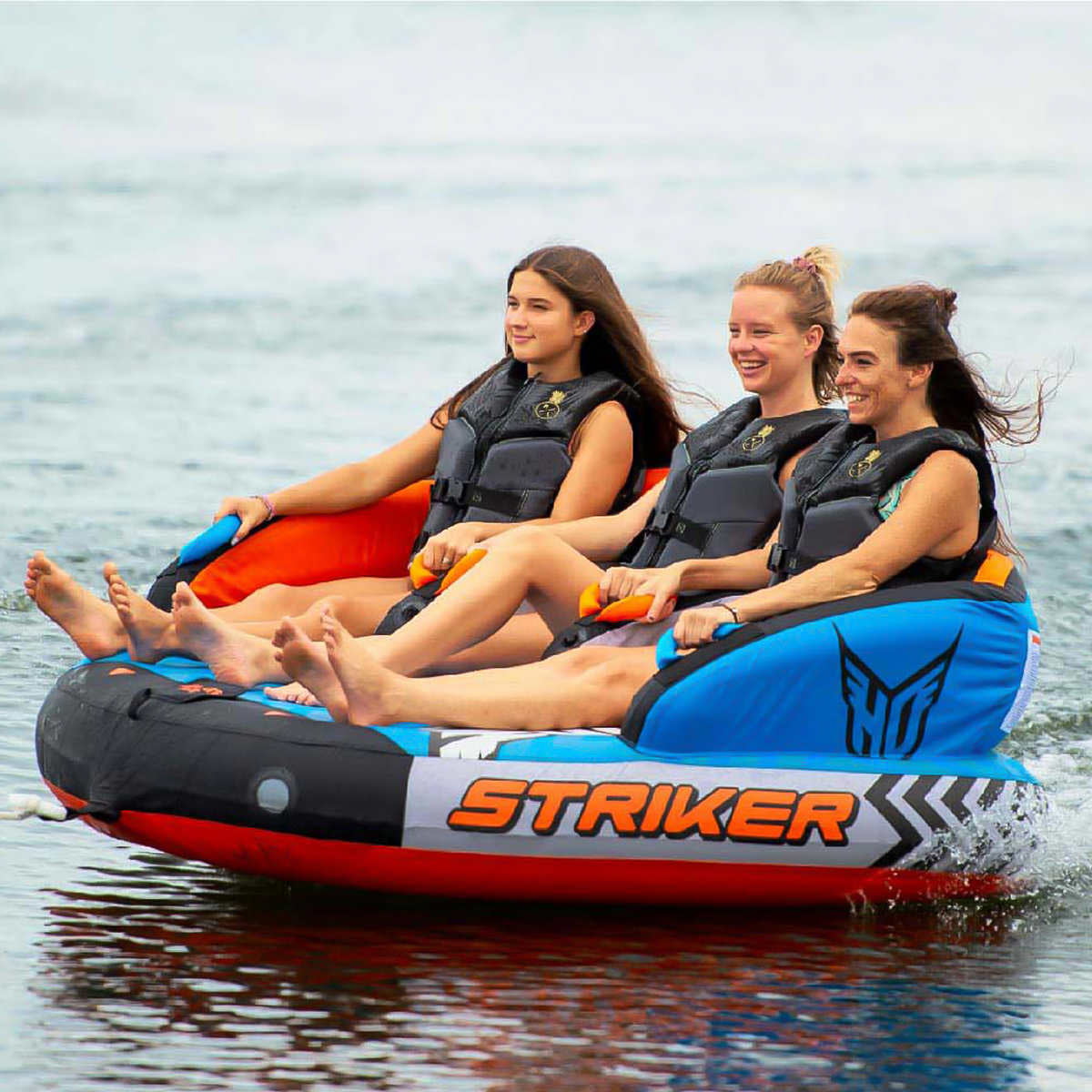 Towable Tube Inflatable 3 Person Boat Raft Water Sports Ride Tubing Boating New 