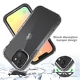thumbnail image 2 of Mantto iPhone 12 Mini Case, 360 Full Body Cover Clear Bumper Protection Case - Shock Proof edges Slim Hybrid Back Silicone Rubber TPU Bumper Gradient Phone Case for iPhone 12 Mini - Black, 2 of 6