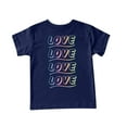 thumbnail image 5 of Nrmvnmi Toddler Boys Girls Shirt Hip Hop T-Shirts Kids Short Sleeve Graphic Tees Unisex Tops Blue-5-6Years, 5 of 5